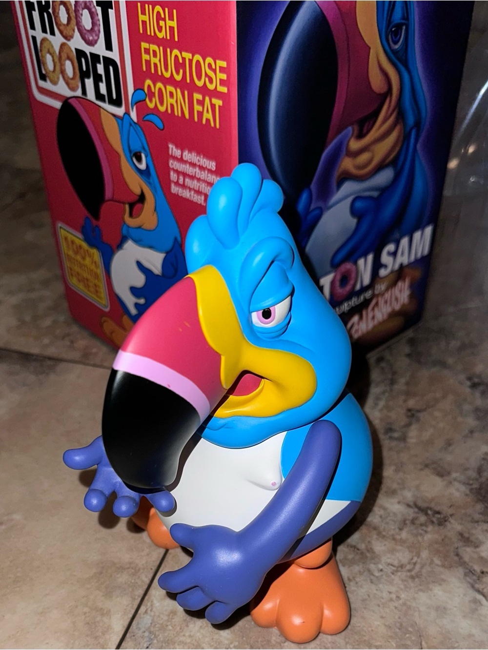 Ron English Two Ton Sam Froot Looped Vinyl Figure 8” Popaganda Cereal Killers